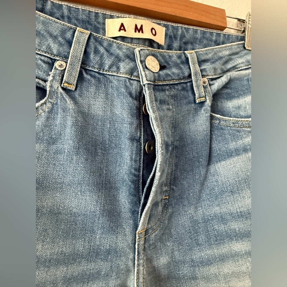 Amo Tomboy High-waist Straight Leg Denim Size 27 - Picture 3 of 10